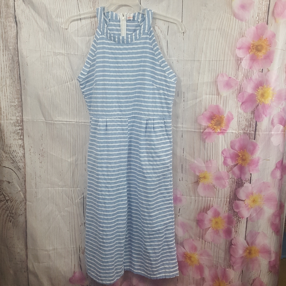 MokingTop Striped Summer Culotte Jumpsuit